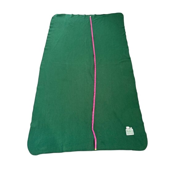 National Parks Conservation Association Green Fleece Blanket 60"x40" Lightweight - Picture 4 of 5